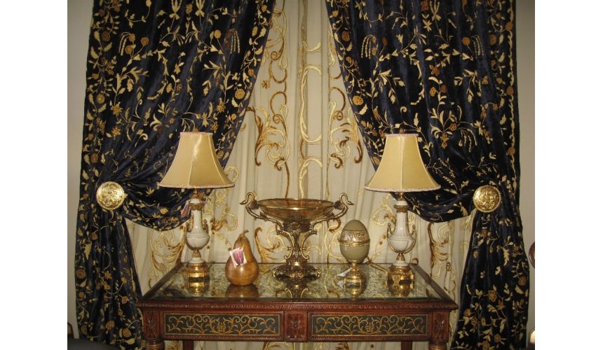 DINING ROOM FURNITURE Custom drapes, window treatments bedding and blinds