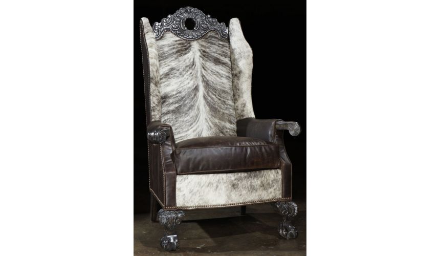 Luxury Leather & Upholstered Furniture Custom made hair hide furniture high end