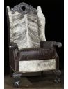 Luxury Leather & Upholstered Furniture Custom made hair hide furniture high end