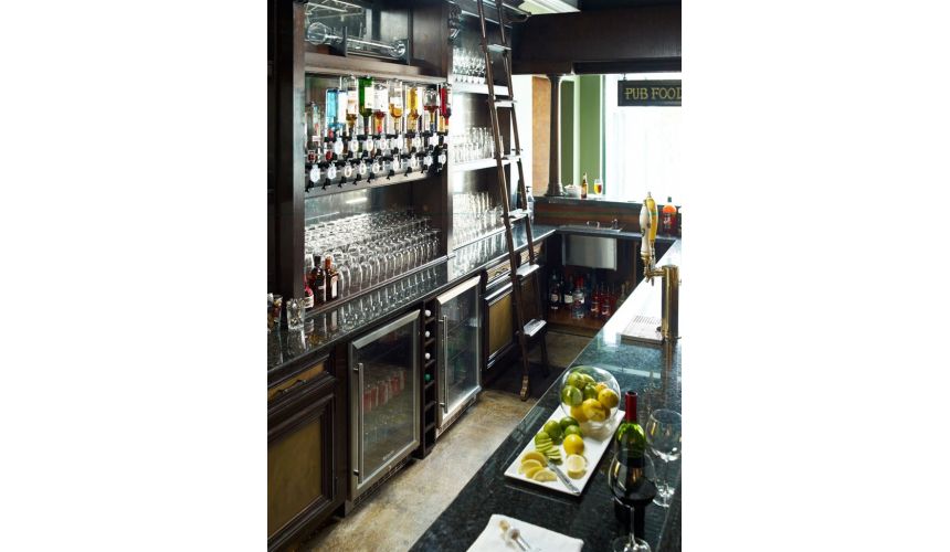 Kitchen Cabinetry Custom pub or home bar. High end cabinetry