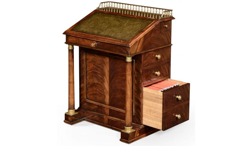Executive Desks Classic antique reproduction furniture. davenport cabinet
