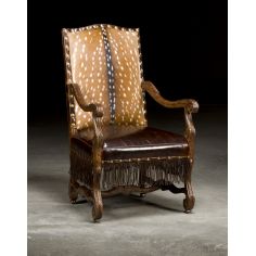 Luxury Upholstered Furniture, Deer Hide and Leather Arm... 2