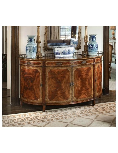 Demilune sideboard or buffet.