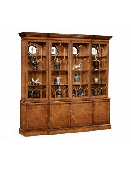 Display Breakfront Cabinet. Elegant Furnishings