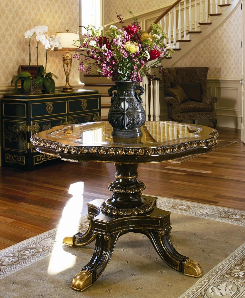 Display Table Round Side Or Center Glass With Display Table Round Side Or Center