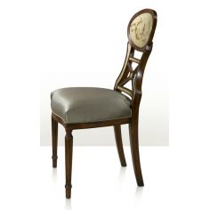 Dining Chairs High end dining room furniture with silvered glomis decoration 2