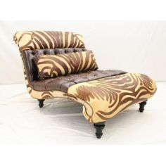 Luxury Leather Double Chaise Tufted