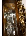 Breakfronts & China Cabinets Elegant Glass Cabinet Round Base