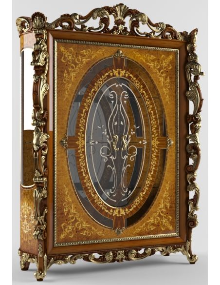 Breakfronts & China Cabinets Elegant Glass Cabinet