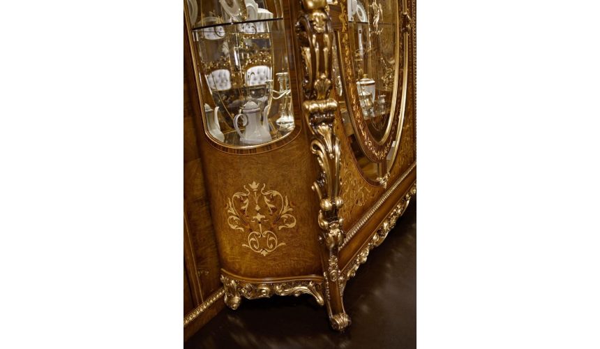 Breakfronts & China Cabinets Elegant Glass Cabinet