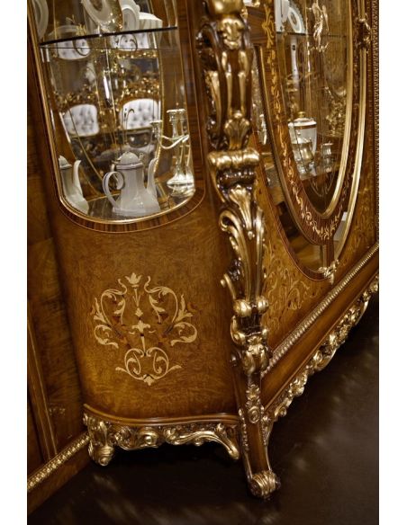Breakfronts & China Cabinets Elegant Glass Cabinet