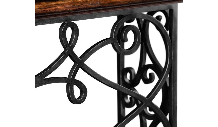 Console & Sofa Tables Simple Rectangular Console Table with Iron Base
