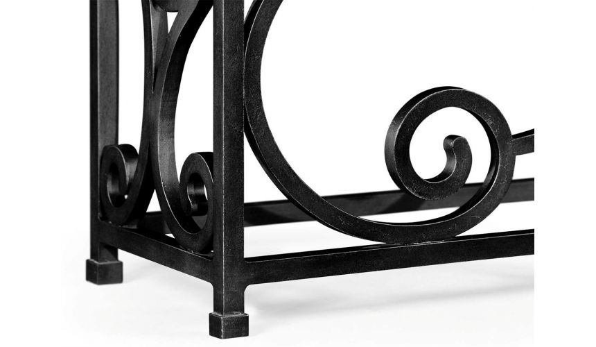 Console & Sofa Tables Simple Rectangular Console Table with Iron Base