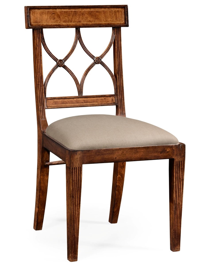 Dining Chairs Regency Style Crotch Walnut Dining Chair