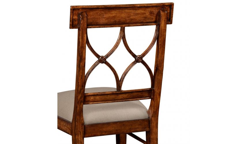 Dining Chairs Regency Style Crotch Walnut Dining Chair