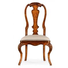Dining Chairs Dutch Style Dining Side Chair with Floral Marquetry 2