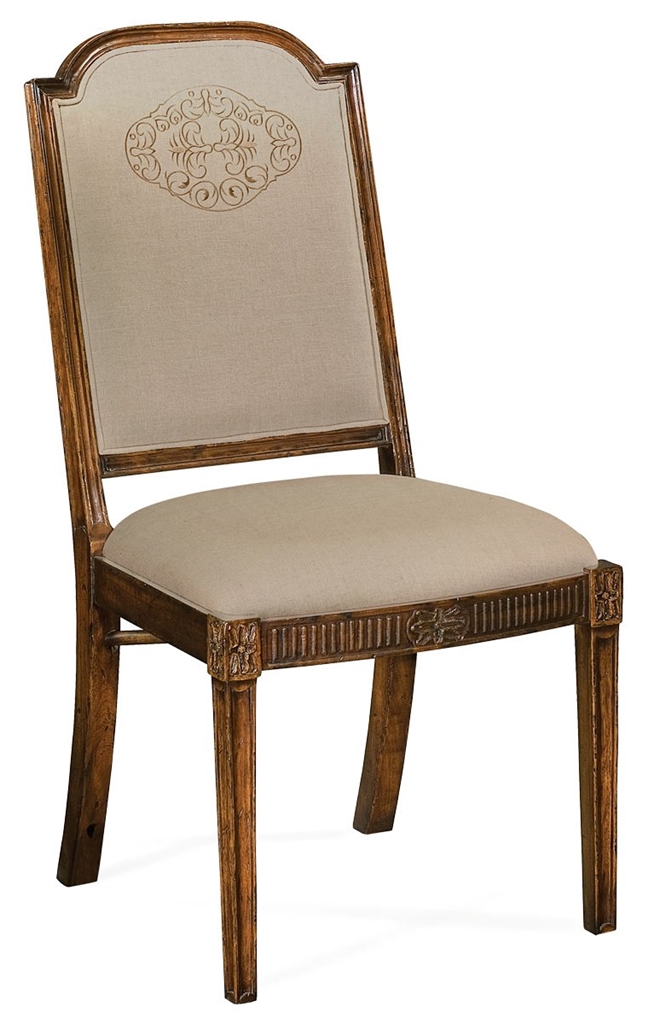 Dining Chairs 19th Century Style Full Back Upholstered Dining Chair