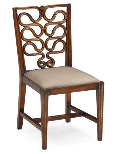 Serpentine Back Side Dining Chair