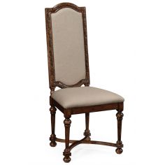 Dining Chairs Jacobean Style High Back Upholstered Dining Chair