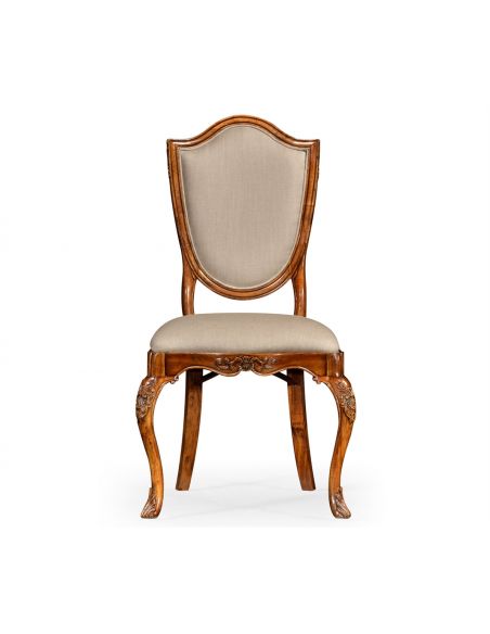 Dining Chairs Upholstered Side Dining Chair with Cabriole Legs