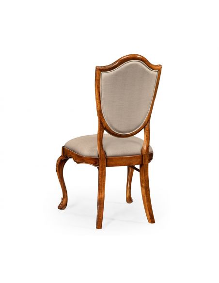 Dining Chairs Upholstered Side Dining Chair with Cabriole Legs