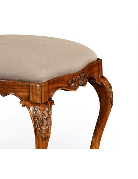 Dining Chairs Upholstered Side Dining Chair with Cabriole Legs