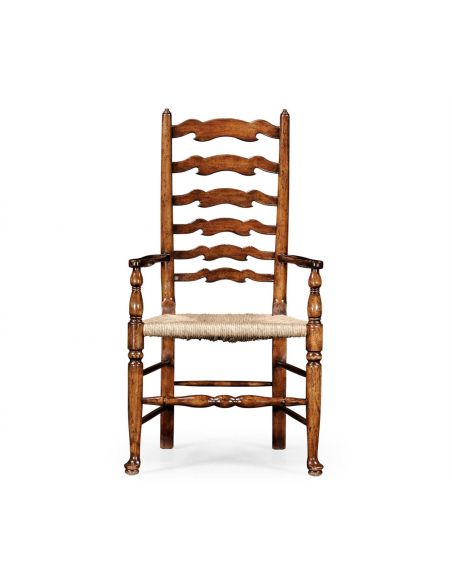Dining Chairs Country Ladder Back Dining Arm Chair