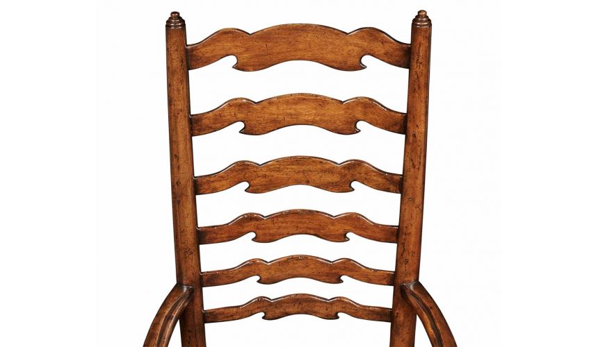 Dining Chairs Country Ladder Back Dining Arm Chair