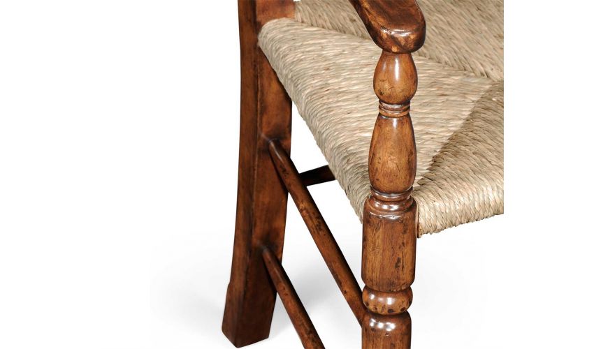 Dining Chairs Country Ladder Back Dining Arm Chair