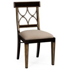 Dining Chairs Regency Ebony Color Side Dining Chair