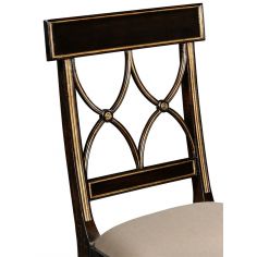Dining Chairs Regency Ebony Color Side Dining Chair 2