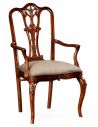 Dining Chairs 18th Century Mahogany Dining Armchair with Cabriole Legs