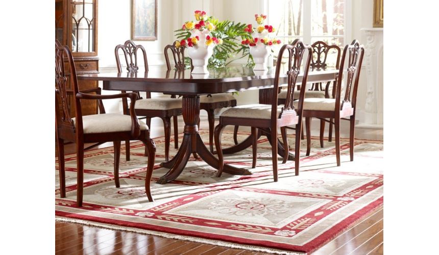 Dining Chairs 18th Century Mahogany Dining Armchair with Cabriole Legs