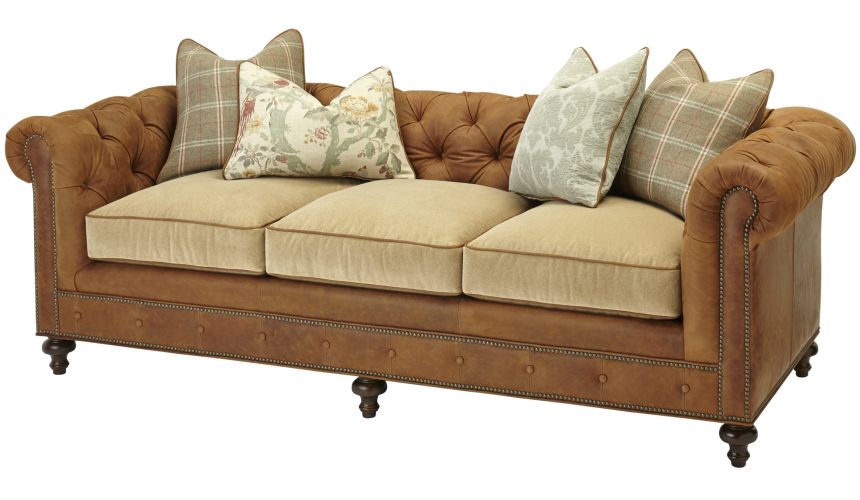 SOFA, COUCH & LOVESEAT Elegant Tufted Sofa