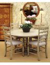 Dining Chairs Country Style Grey Ladder Back Dining Side Chair