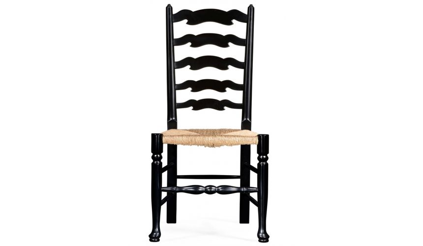 Black ladder back online chairs