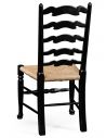 Dining Chairs Country Style Black Ladder Back Dining Side Chair