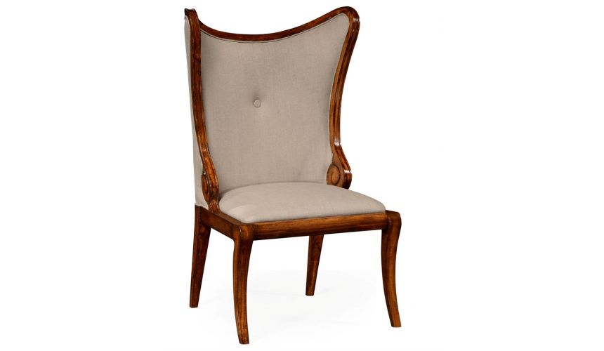 Avilla King Louis Back Arm Chair  Dining chair upholstery, Dining chairs,  Upholstered dining chairs