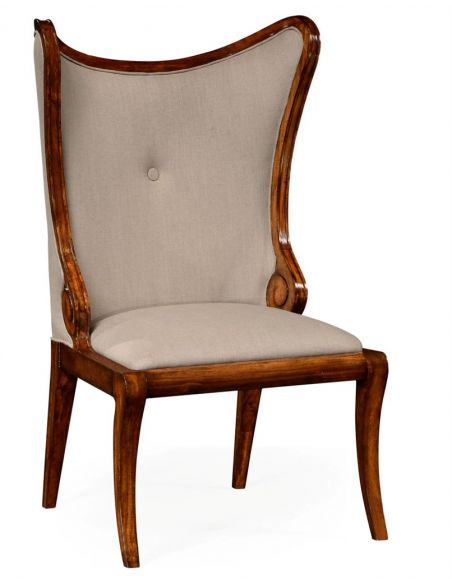 Butterfly Style Wingback Upholstered Dining Side Chair