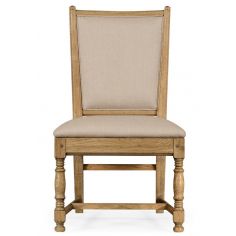 Dining Chairs Country Style Natural Oak Side Dining Chair 2
