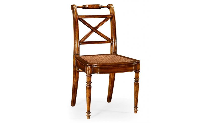 Dining Chairs Regency Style Caned Seat Dining Side Chair