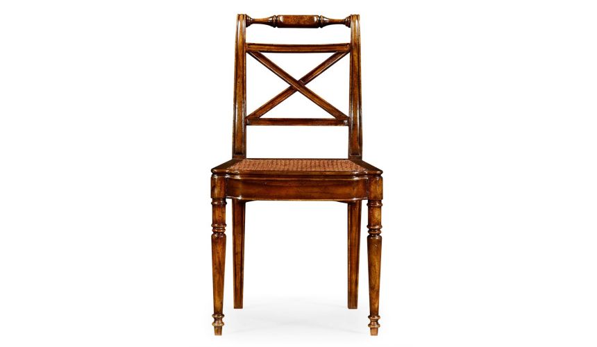 Dining Chairs Regency Style Caned Seat Dining Side Chair