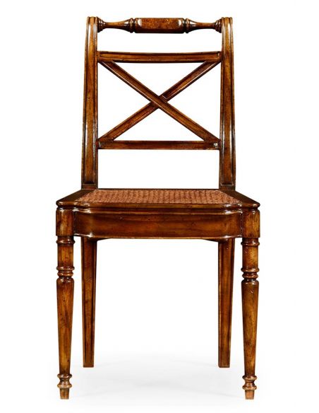 Dining Chairs Regency Style Caned Seat Dining Side Chair