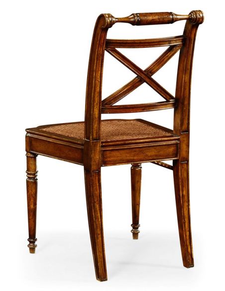 Dining Chairs Regency Style Caned Seat Dining Side Chair