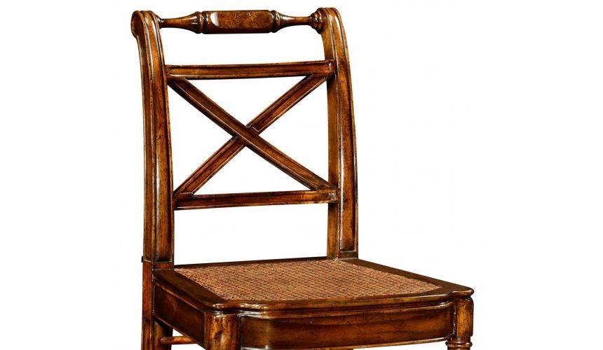 Dining Chairs Regency Style Caned Seat Dining Side Chair