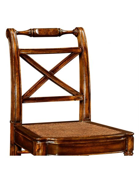 Dining Chairs Regency Style Caned Seat Dining Side Chair