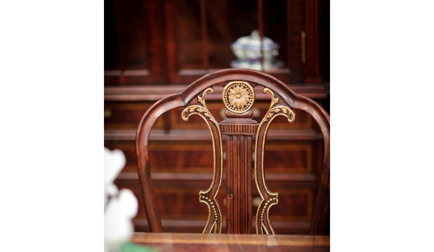 Dining Chairs Neo-Classical Mahogany Dining Side Chair
