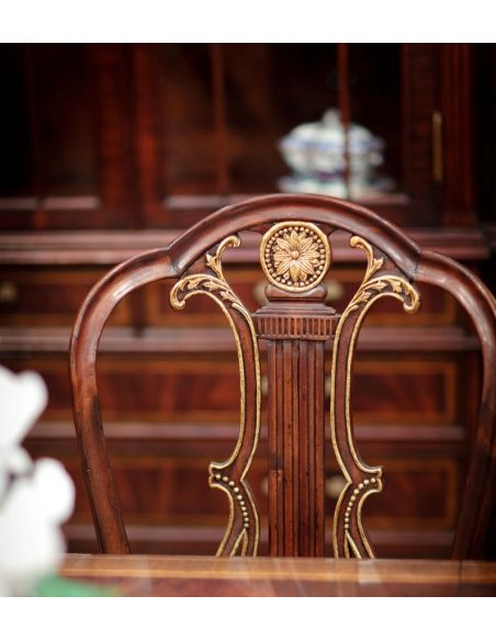 Dining Chairs Neo-Classical Mahogany Dining Side Chair
