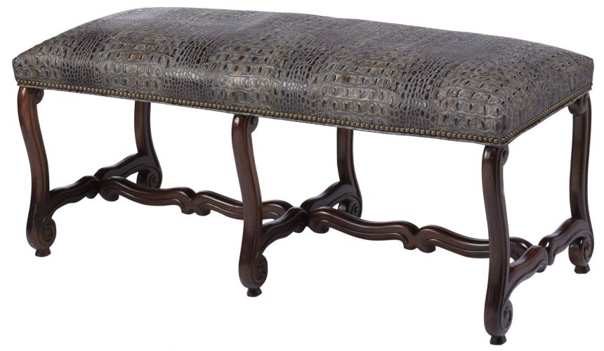 Luxury Leather & Upholstered Furniture Leather Upholstered Bench