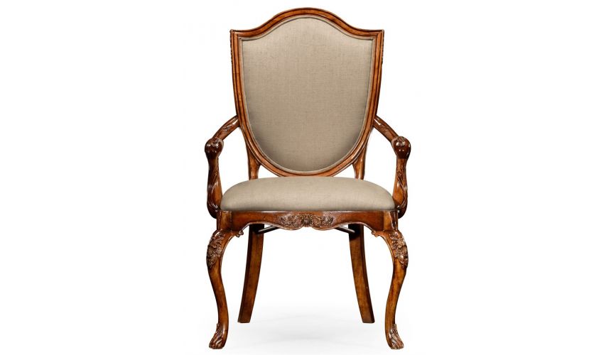 Dining Chairs Classic Hepplewhite Style Dining Armchair